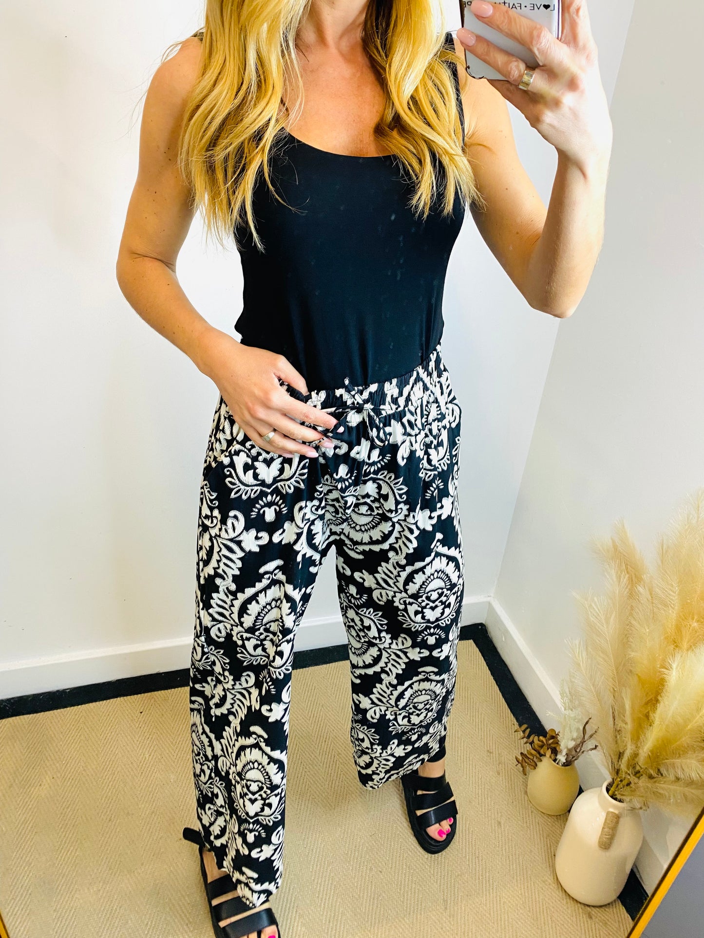 EMILY - Paisley Print Palazzo Trouser