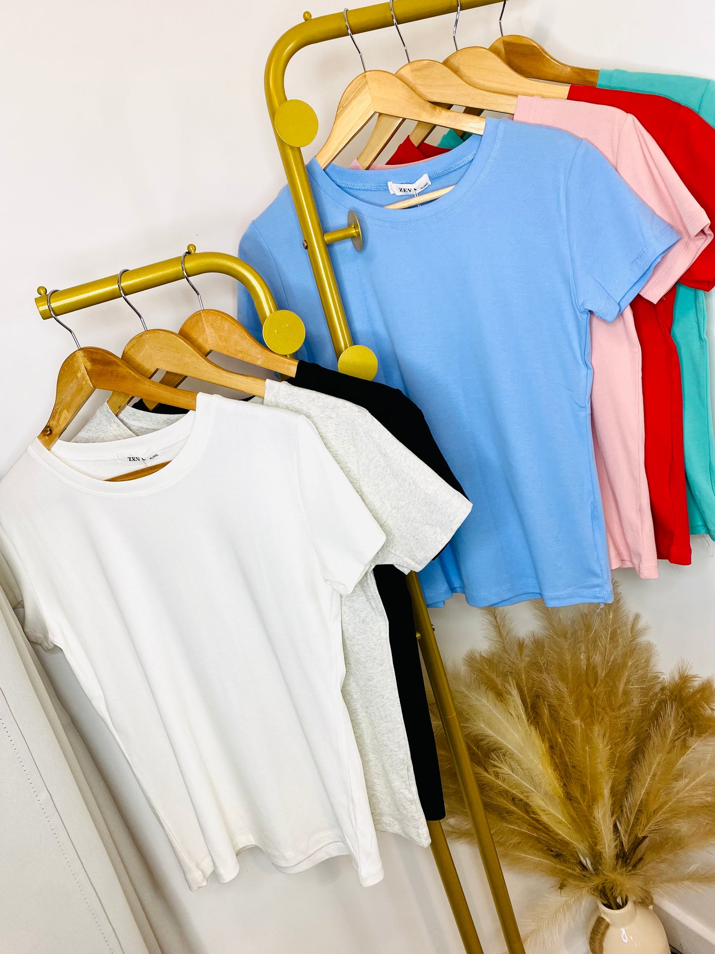 PHOEBE - Plain Fitted T-Shirt (CLEARANCE)