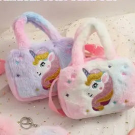 UNICORN CARRY FAUX FUR BAG