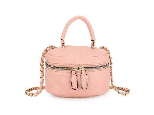 TABBIE - Pink Small Quilted Bag