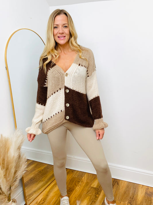 EDIE - Taupe Super Stretch Energy Leggings By Yu & Me
