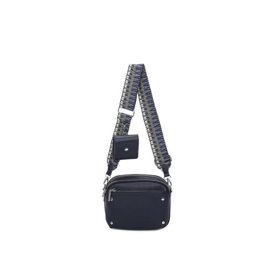 JILLY - Navy Crossbody with Clip on pouch