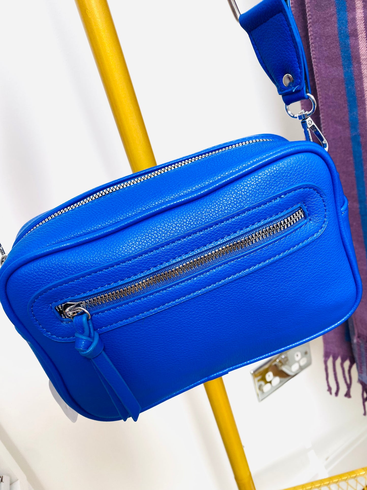 BUNDLE 16 - Cobalt Crossbody & Lilac & Cobalt Scarf