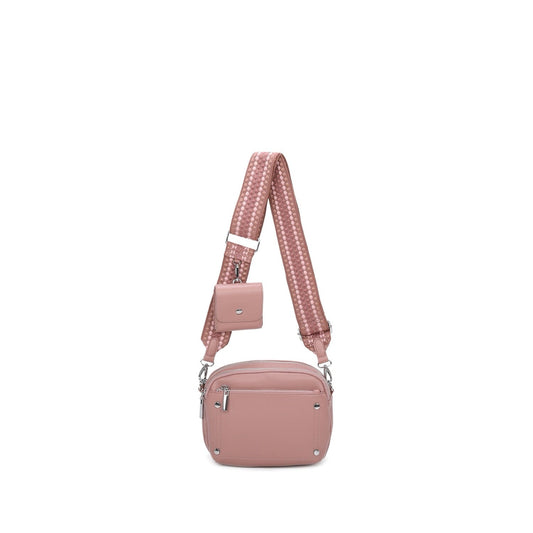 JILLY - Pink Crossbody with Clip on pouch