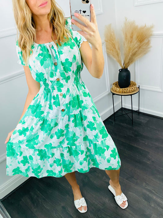 IREE - Green Floral Dress