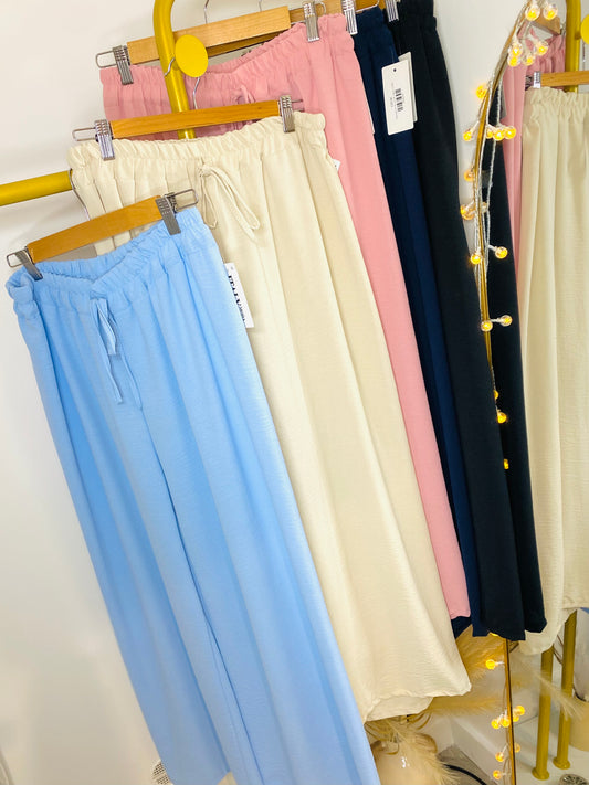 LILLIE - Elasticated Waist Wide Leg Trouser (CLEARANCE)