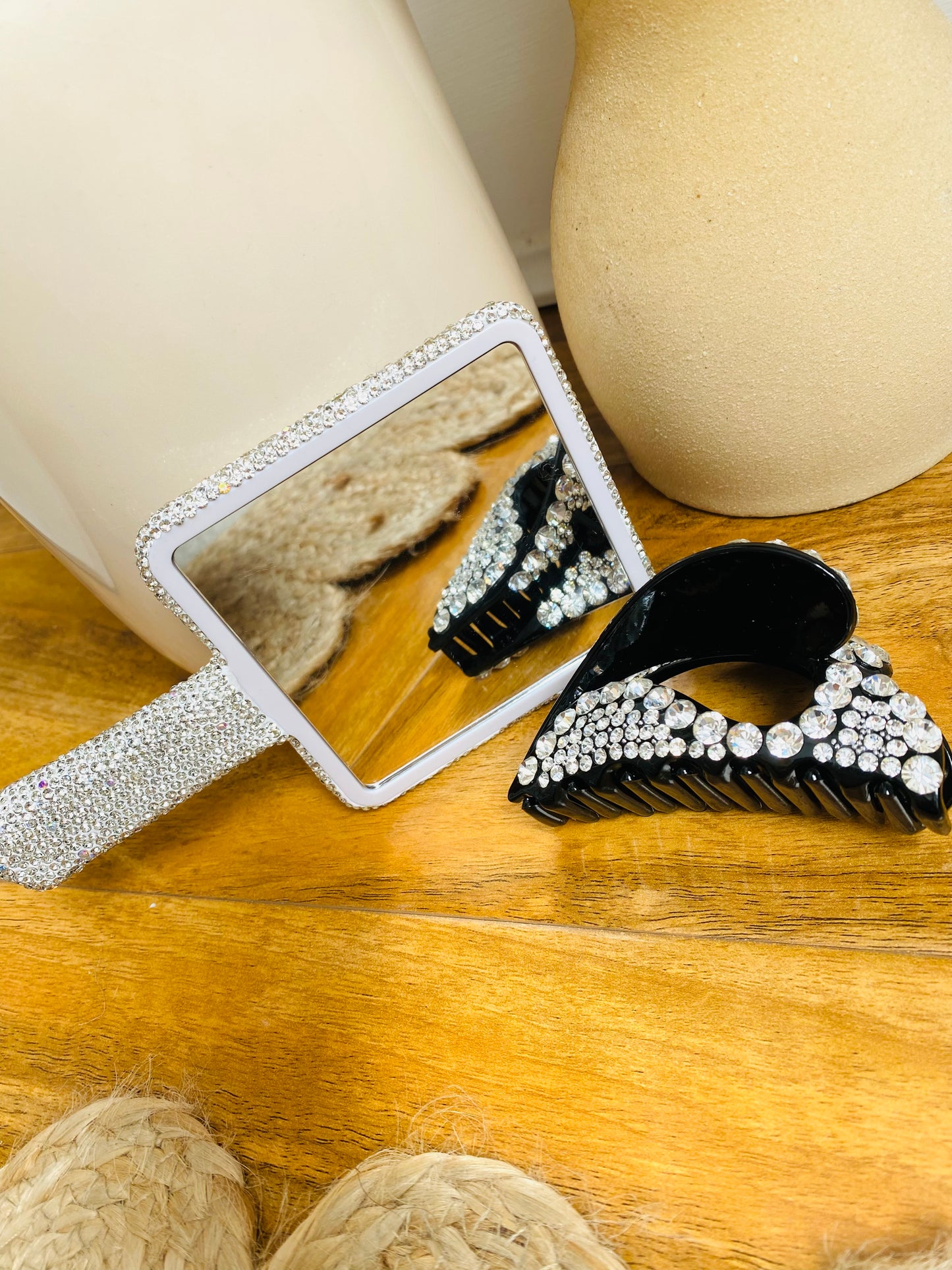 BUNDLE 7 - Diamanté Mirror & Claw Clip