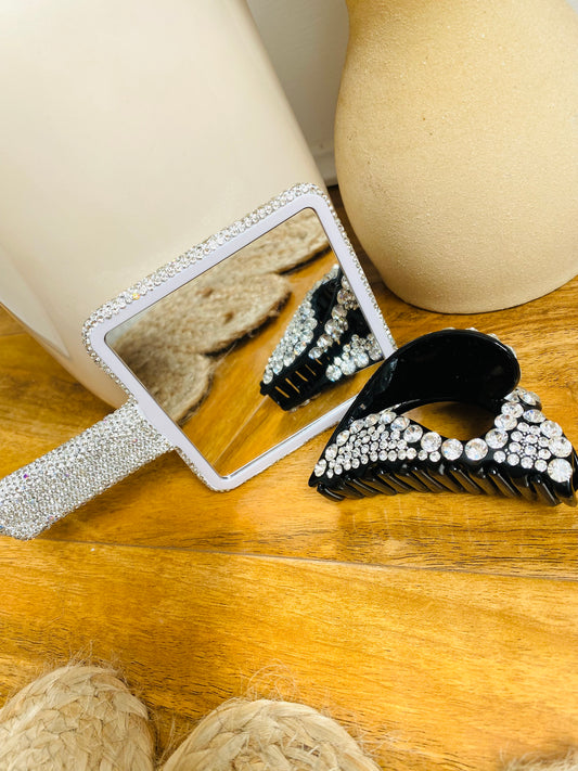 BUNDLE 7 - Diamanté Mirror & Claw Clip