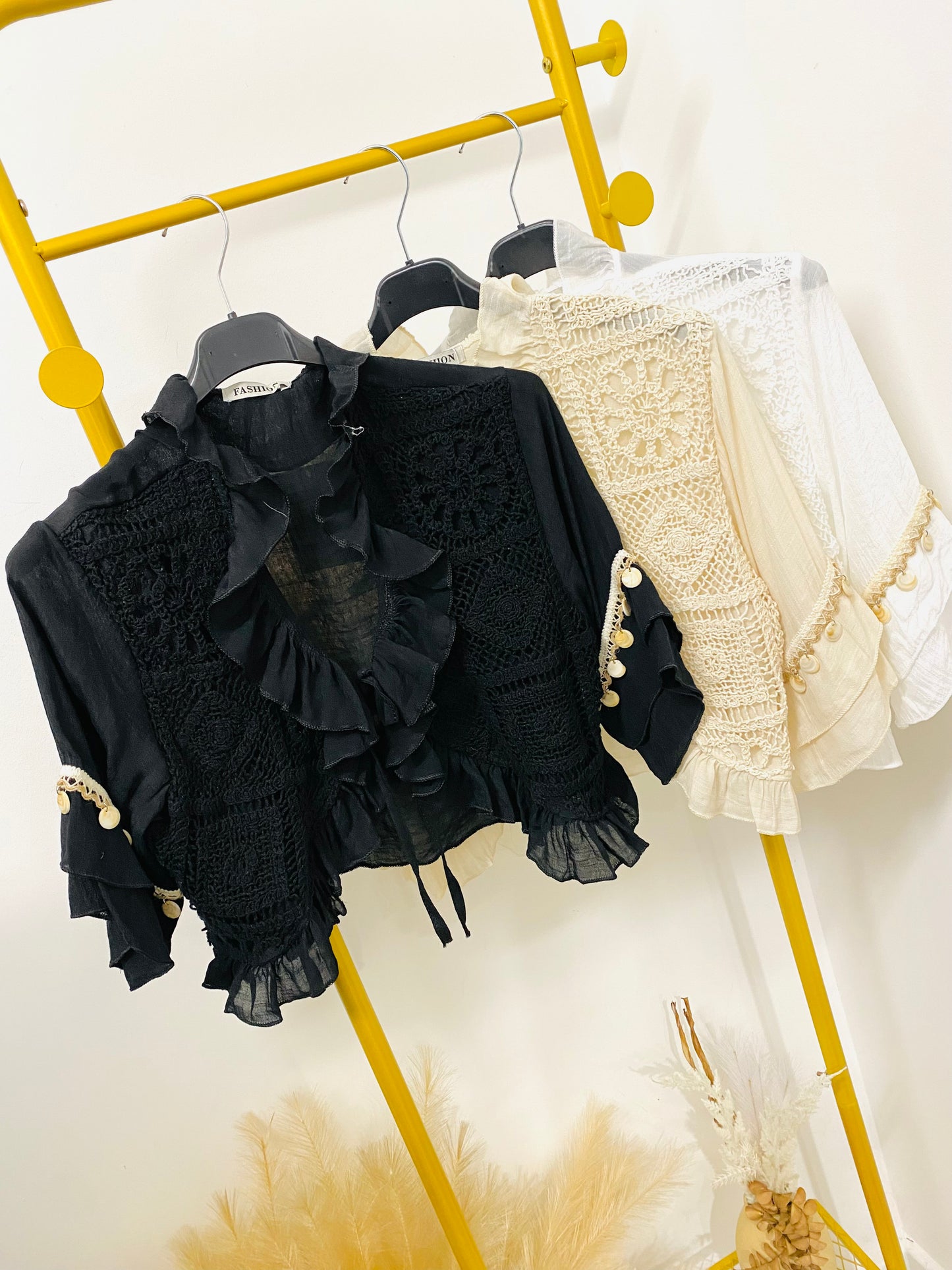 SCARLETT - Frill Bolero Tie top