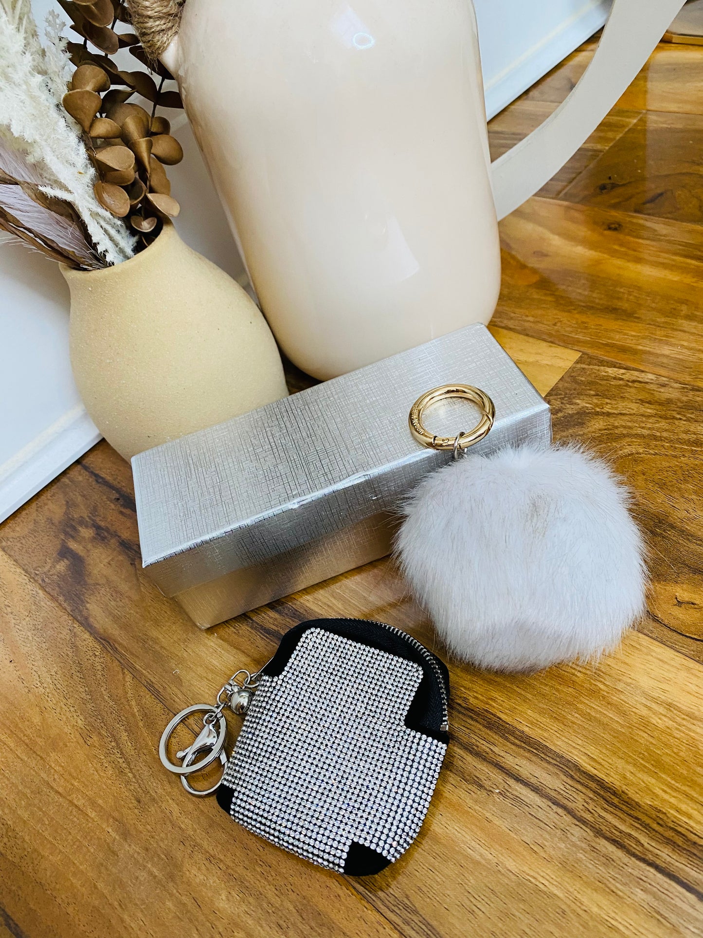 DIAMANTE PURSE / FUR POP POP / GIFT BOX
