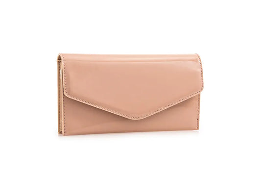 WILLOW - Nude Patent Clutch