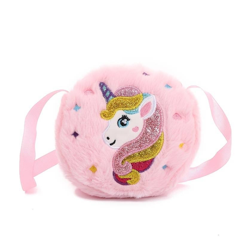 UNICORN ROUND FAUX FUR BAG