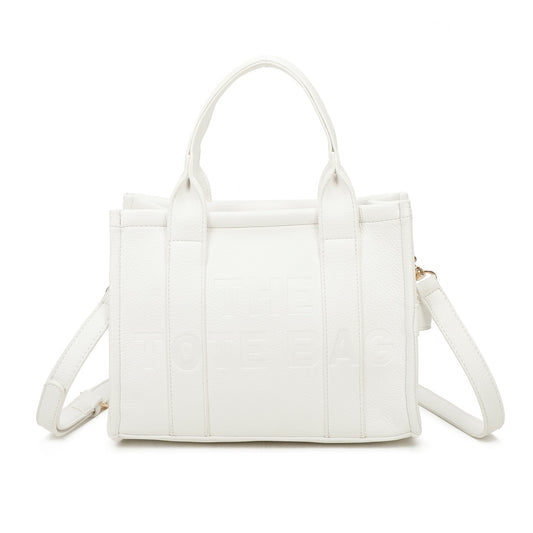 MERCY - White Small Tote Bag
