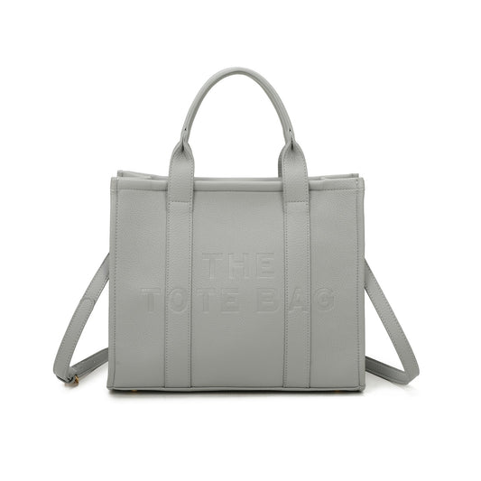 JACIE - Light Grey Medium Tote Bag