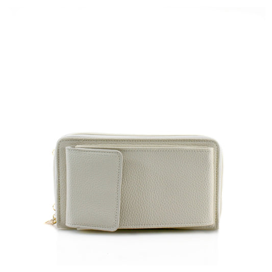 TAYLA - Cream Slimline Phone Crossbody Bag