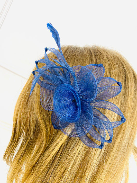 The Small Fascinator - NAVY - Love Faith Hope Boutique Fascinator